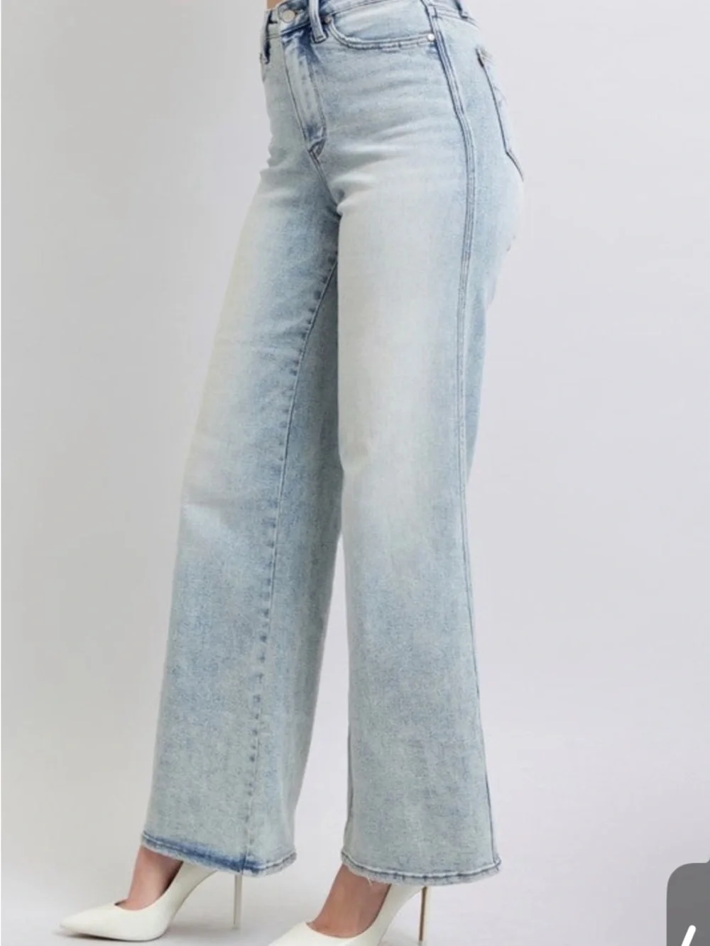 Judy Blue High Waisted Retro Wide Leg w/ Tummy Control - Picture 5 of 6